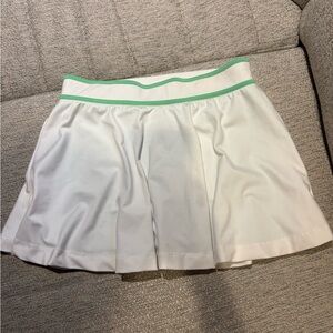 Wimbledon White and Green Tennis Skirt
